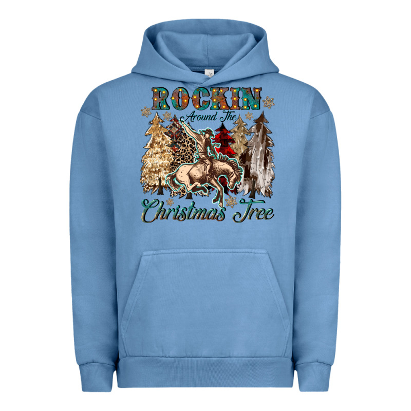 Rockin Around The Christmas Tree Urban Hoodie by CowGirlArtShop | Teevron