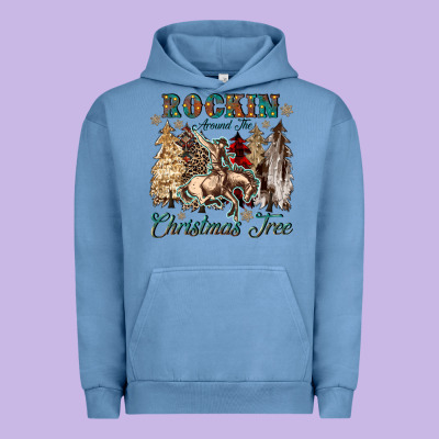 Rockin Around The Christmas Tree Urban Hoodie Designed By Cowgirlartshop