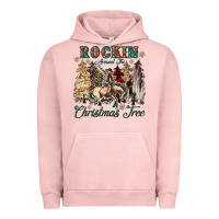 Pigment Salmon rockin around the christmas tree Urban Hoodie - CowGirlArtShop