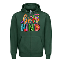 Sports Green autism be kind Zipper Hoodie - NancyCooperArtShop