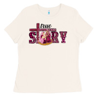 Bone Pink Christmas true story holy family Ladies Tee - RanaPortraitStore