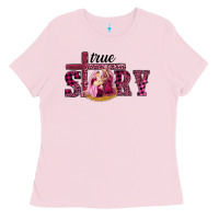 Bubblegum Pink Pink Christmas true story holy family Ladies Tee - RanaPortraitStore