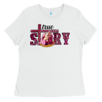 Pink Christmas True Story Holy Family Ladies Tee | Teevron