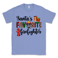 Colony Blue santa's favorite firefighter Classic Tee - AdoDesignShop