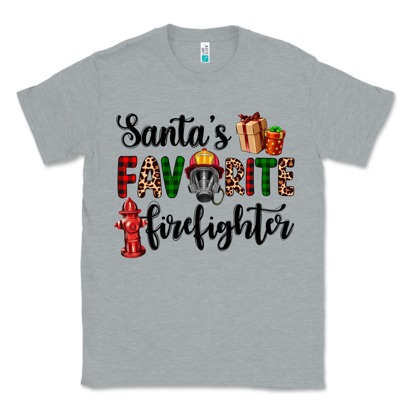 Santa's Favorite Firefighter Classic Tee by AdoDesignShop | Teevron