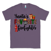 Lavender santa's favorite firefighter Classic Tee - AdoDesignShop