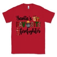 Red santa's favorite firefighter Classic Tee - AdoDesignShop