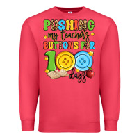 Cardinal pushing my teacher's buttons for 100 days Premium Sweatshirt - Artiststas