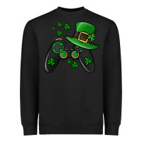 Black St Patricks Day Gamer Heavyweight Sweatshirt - Jasminsmagicworld