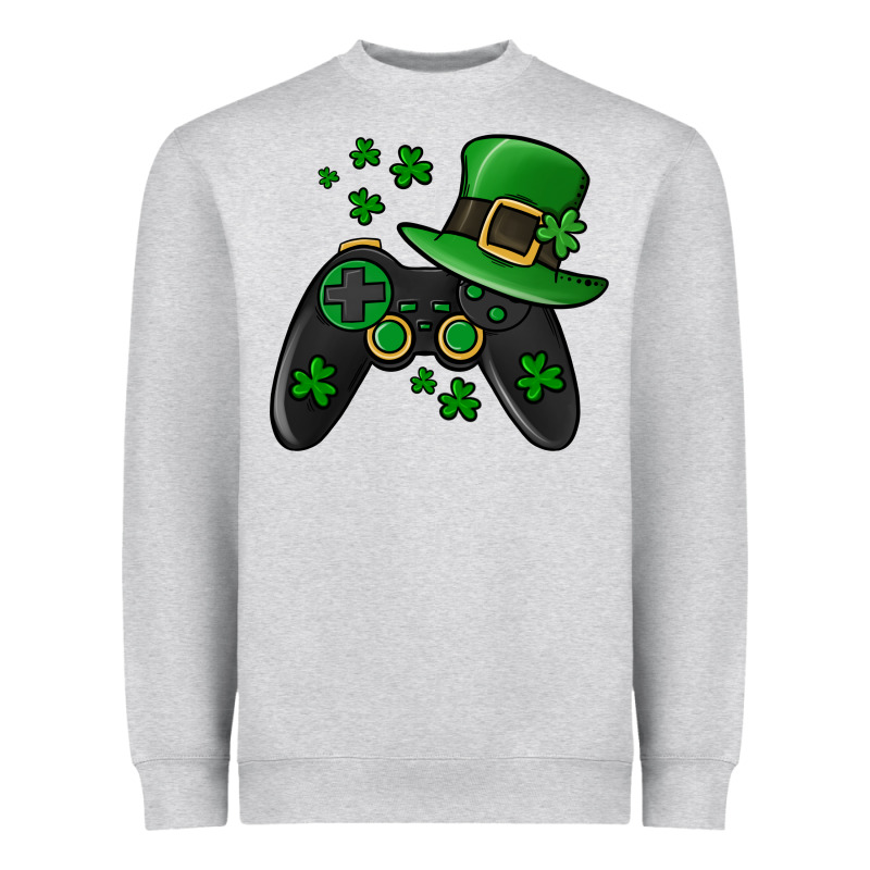 St Patricks Day Gamer Heavyweight Sweatshirt by Jasminsmagicworld | Teevron