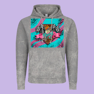 Racing Pink Vintage Hoodie Designed By Adodesignshop