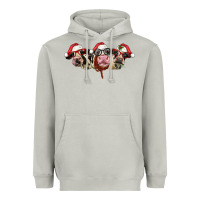 Moon Dust christmas holstein cows Heavyweight Hoodie - LillyAllenDesigns