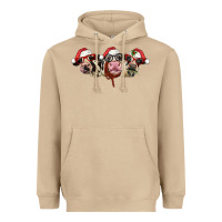 Mushroom christmas holstein cows Heavyweight Hoodie - LillyAllenDesigns