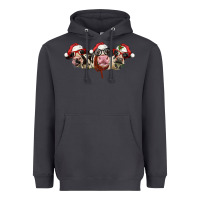 Smoke christmas holstein cows Heavyweight Hoodie - LillyAllenDesigns