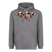 Storm christmas holstein cows Heavyweight Hoodie - LillyAllenDesigns