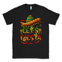Black let's fiesta mexican hat Classic Tee - BarkalooDesign