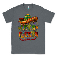 Charcoal Heather let's fiesta mexican hat Classic Tee - BarkalooDesign