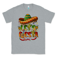 Heather Grey let's fiesta mexican hat Classic Tee - BarkalooDesign
