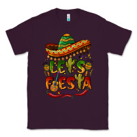Plum let's fiesta mexican hat Classic Tee - BarkalooDesign