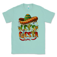 Seafoam let's fiesta mexican hat Classic Tee - BarkalooDesign