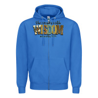 True Royal she speaks with wisdom proverbs 31 26 Zipper Hoodie - NancyCooperArtShop