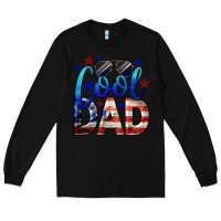 Black Cool American Dad Long Sleeve Tee - LillyAllenDesigns