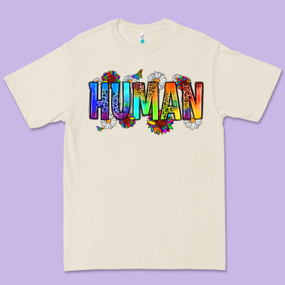 Human Premium Tee Designed By Zillion Design Studio