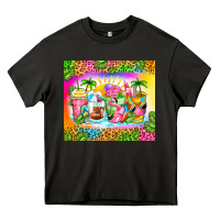 Asphalt summer coffee cups Heavy Core Tee - Zillion Design Studio