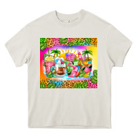 Cream summer coffee cups Heavy Core Tee - Zillion Design Studio