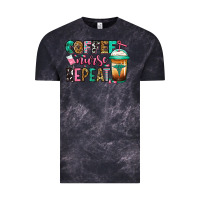 Cloud Black nurse coffee repeat Vintage Tee - Jasminsmagicworld