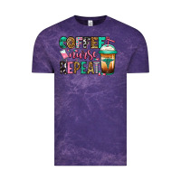 Cloud Purple nurse coffee repeat Vintage Tee - Jasminsmagicworld