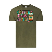 Vintage Olive nurse coffee repeat Vintage Tee - Jasminsmagicworld
