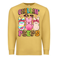 Antique Gold chillin' with my peeps Premium Sweatshirt - Artiststas
