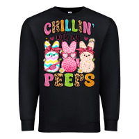 Black chillin' with my peeps Premium Sweatshirt - Artiststas
