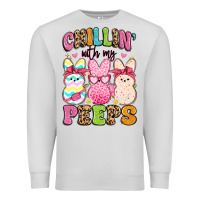 Dove Grey chillin' with my peeps Premium Sweatshirt - Artiststas