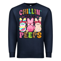 Navy chillin' with my peeps Premium Sweatshirt - Artiststas