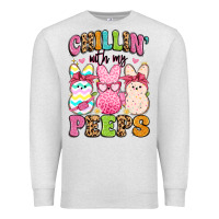 Oatmeal Heather chillin' with my peeps Premium Sweatshirt - Artiststas