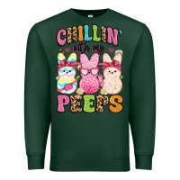 Sports Green chillin' with my peeps Premium Sweatshirt - Artiststas