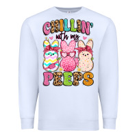 White chillin' with my peeps Premium Sweatshirt - Artiststas