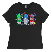 Black autism gnome Ladies Tee - JahusDesignShop