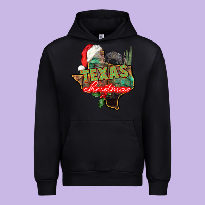 Texas Christmas Urban Hoodie Designed By Cowgirlartshop