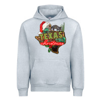 Heather Grey texas christmas Urban Hoodie - CowGirlArtShop
