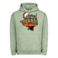 Pigment Oil Green texas christmas Urban Hoodie - CowGirlArtShop