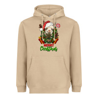 Mushroom merry christmas alpaca face Heavyweight Hoodie - LillyAllenDesigns