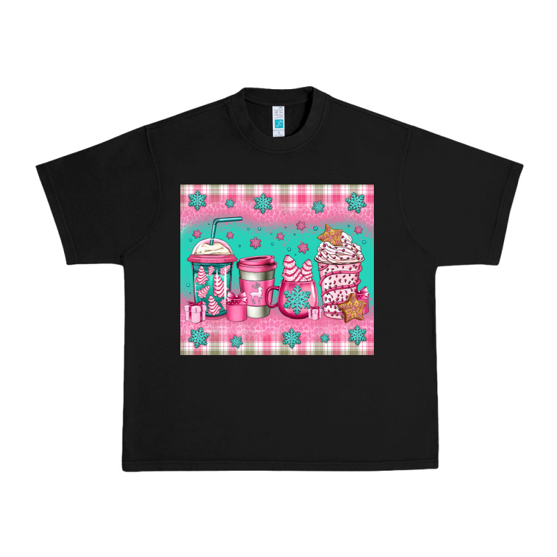 Pink Christmas Coffee Urban Heavy Tee by Jasminsmagicworld | Teevron