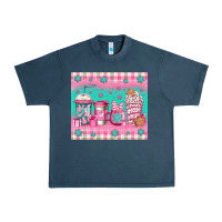 Midnight Navy pink christmas coffee Urban Heavy Tee - Jasminsmagicworld