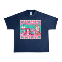 Navy pink christmas coffee Urban Heavy Tee - Jasminsmagicworld