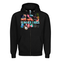 Black small businesses summer vibe Zipper Hoodie - NancyCooperArtShop
