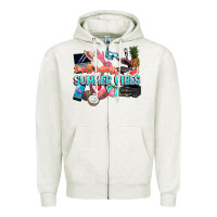 Oatmeal Heather small businesses summer vibe Zipper Hoodie - NancyCooperArtShop