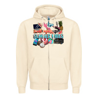 Sandshell small businesses summer vibe Zipper Hoodie - NancyCooperArtShop